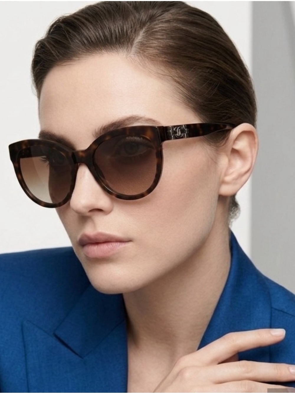 CHANEL 5315 PANTOS TORTOISESHELL CAT EYE SUNGLASSES